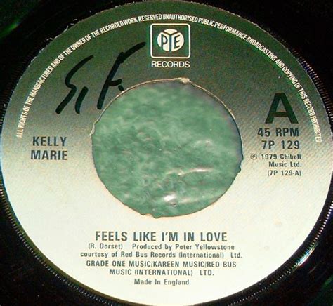 Kelly Marie Feels Like I M In Love Vinyl Discogs