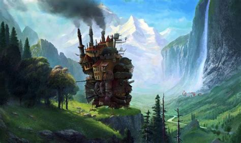 Howlands Moving Castle Mash Ups Digital Art Fantasy Art