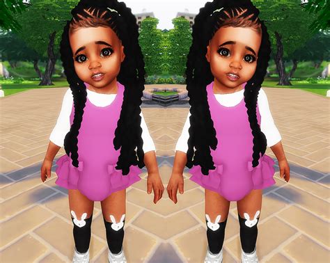 Sims 4 Ebonix Kids Hair