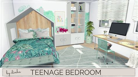 Teenage Bedroom Download Tour Cc Creators The Sims 4 Dinha