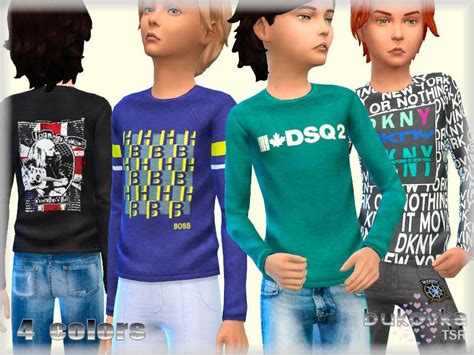 Shirt Child Long Sleeve Kids Outfits Sims 4 Kids Fashion