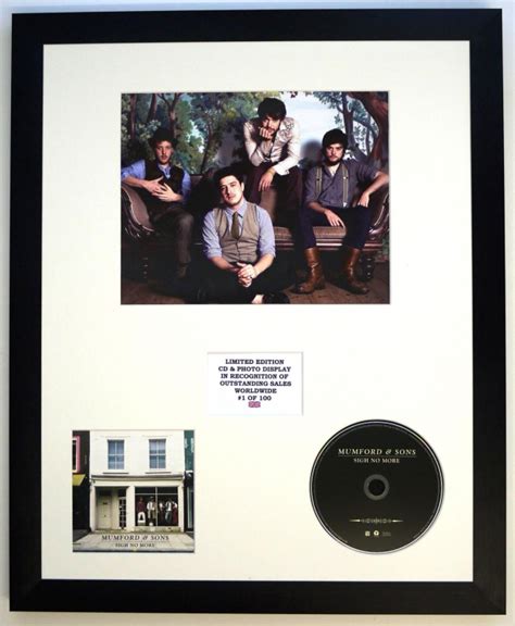 Mumford And Sonsphoto And Cd Display Ltd Edition Of The Album Sigh No More