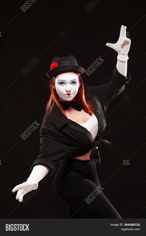 Portrait Female Mime Image And Photo Free Trial Bigstock