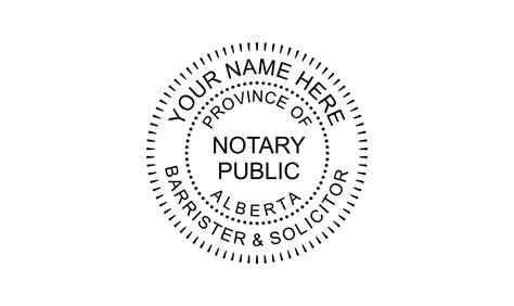 As mentioned before this process takes about. Alberta Notary Seal (Barrister & Solicitor)