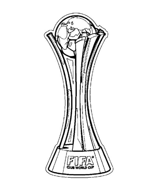 World Cup Trophy Coloring Page Coloring Pages