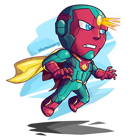 Vision Chibi | Chibi marvel, Marvel drawings, Chibi superman png image