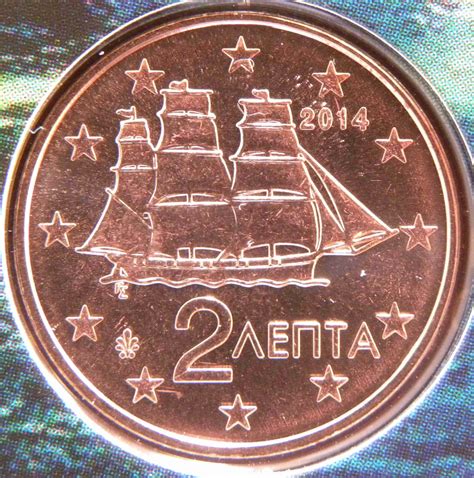 Greece 2 Cent Coin 2014 Euro Coinstv The Online Eurocoins Catalogue