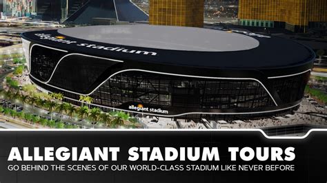 Sign Up To Receive Information About Allegiant Stadium Tours As It