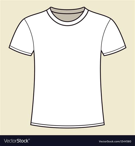 Blank White T Shirt Template Royalty Free Vector Image Affiliate