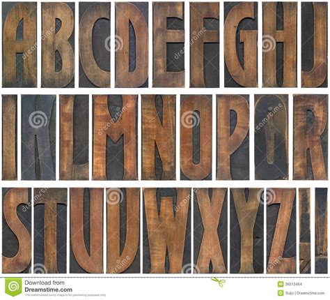Wooden Letters Cutout Stock Images - Image: 36513464