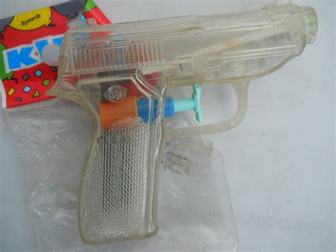 Toy Water Pistol Squirt Gun Clear Palm Style Gun Vintage Squirt Toys