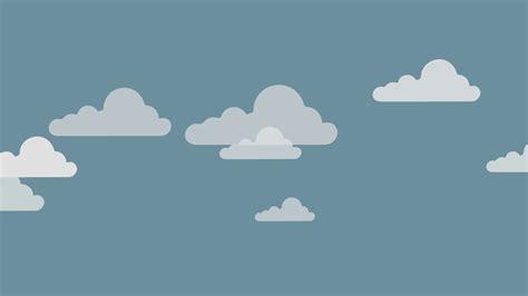 Cartoon Cloud Animation With Loop Motion Background Storyblocks