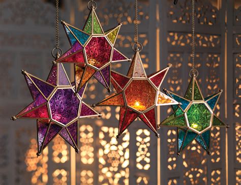 Moroccan Style Hanging Star Lantern Wildwood Bude Cornwall