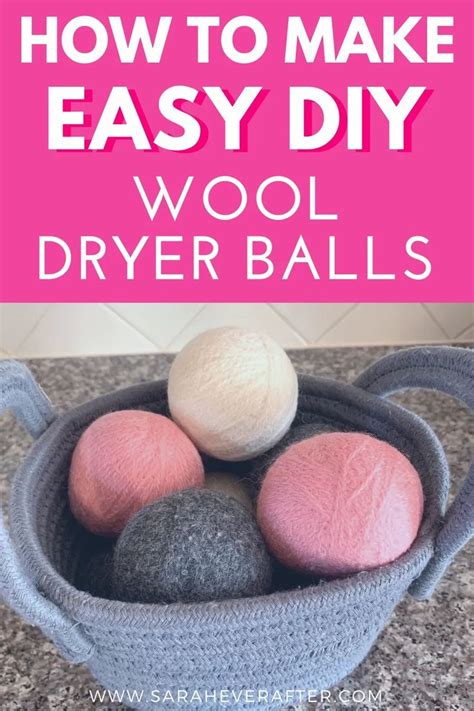 how to make easy diy wool dryer balls for yourself or a t sarah ever after diy wool