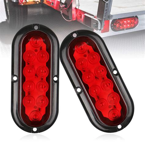Low Profile Brake Stop Turn Tail License Lights For Truck Marine Rv