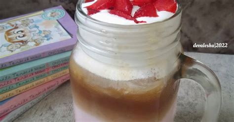 Resep Pop Ice Strawberry Coffee Oleh Devalesha Kitchen Cookpad