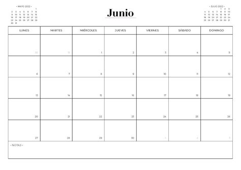 Calendario Junio 2022 Para Imprimir Docalendario