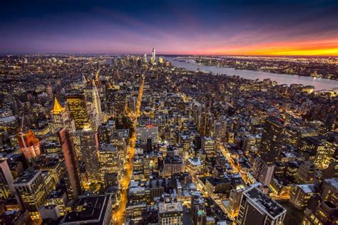 Top View Of New York City Stock Image Image Of Downtown 60681867