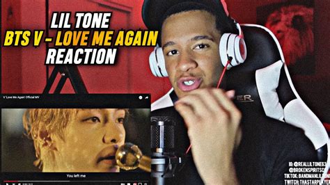 Might Be My New Favorite Artist🔥🔥 V Love Me Again Official Mv Lil Tone 63 Reaction Youtube
