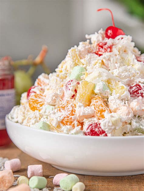 This Ambrosia Salad Recipe Is A Classic Holiday No Bake Dessert With