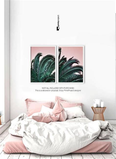 Trees beds, trees bedrooms, palms trees. Palm Leaf Print, Printable Gift Her, Boho Bedroom Decor ...
