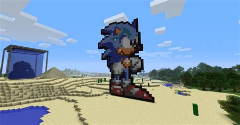 Sonic The Hedgehog Pixel Art Minecraft Map Images
