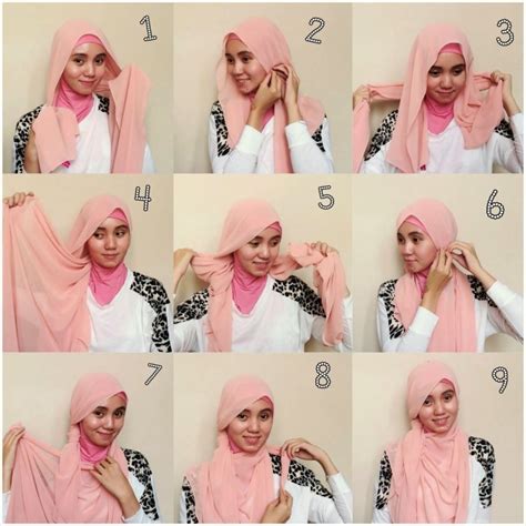 ️ tutorial hijab pashmina simple yang bisa anda coba
