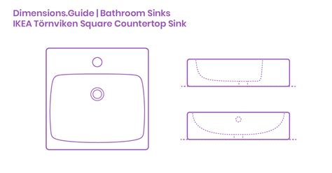 When speaking of plumbing dimensions, the term centerline is they will vary according to your bathroom. IKEA Törnviken Square Countertop Bathroom Sink Dimensions ...