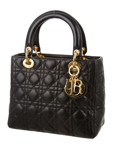 Christian Dior Vintage Medium Lady Dior Bag Handbags