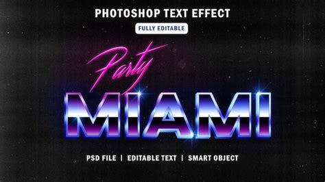 Premium Psd Retro 80s Style Text Effect