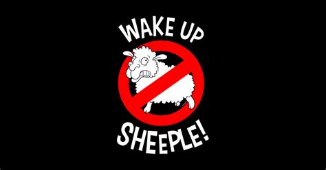 Wake Up Sheeple Sheeple Sticker Teepublic