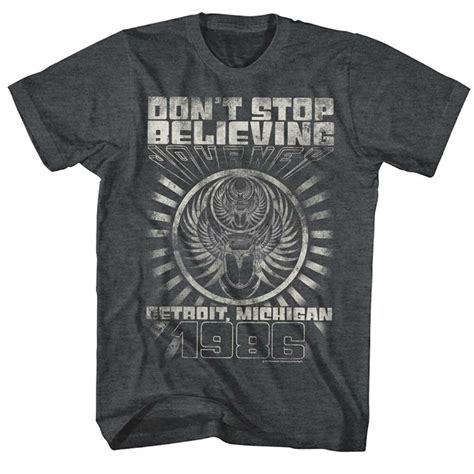 Journey's official live video for 'don't stop believin'' performed in houston. Journey Don't Stop Believing T-Shirt - Mens Rock Band ...