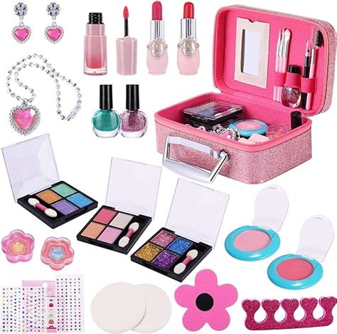 Kids Makeup Kit For Girls 29pcs Real Kids Cosmetics Makeup
