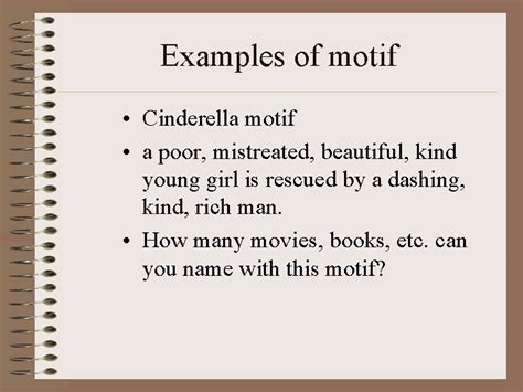 Motifs How To Identify Motifs In Literature What