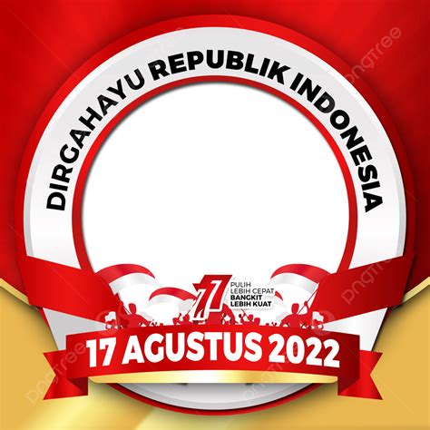 Indonesia 17 Agustus White Transparent Twibbon 17 Agustus 2022