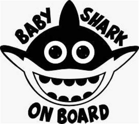 Baby On Board Decal Baby Shark Decal For Cars Bumpers Suv Etsy