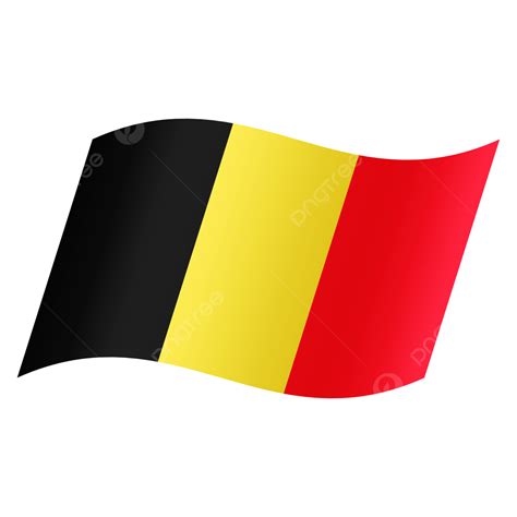 Belgium National Flag Simple Design Transparent Country Flag Nation