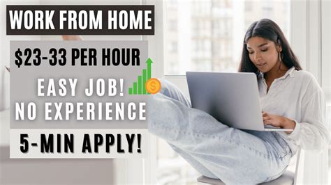 🤑5 Min Apply 23 33hr No Experience No Degree Remote Work From