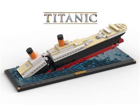 Lego Moc Titanic Sinking Scene By Ycbricks Rebrickable Build With Lego