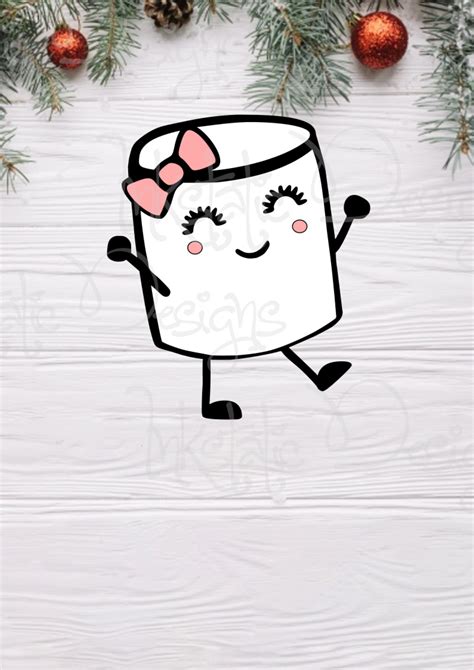Marshmallows Svg Png Cute Marshmallows Svg Winter Cut Files Etsy