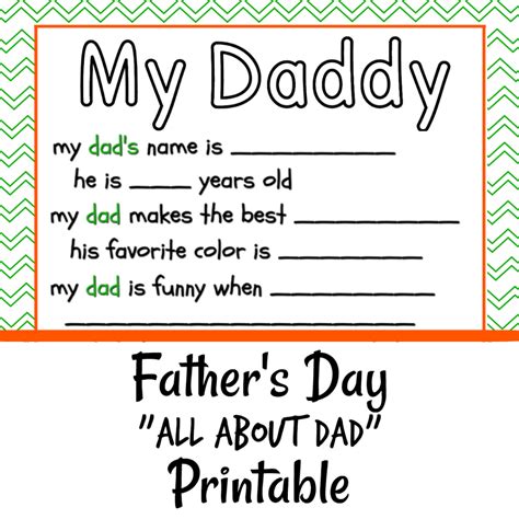 Father Day Printable