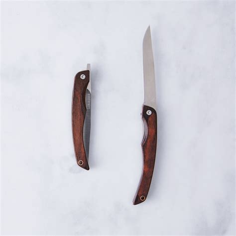 Stainless Steel Folding Steak Knife Set Of 2 On Food52 Steak Knife