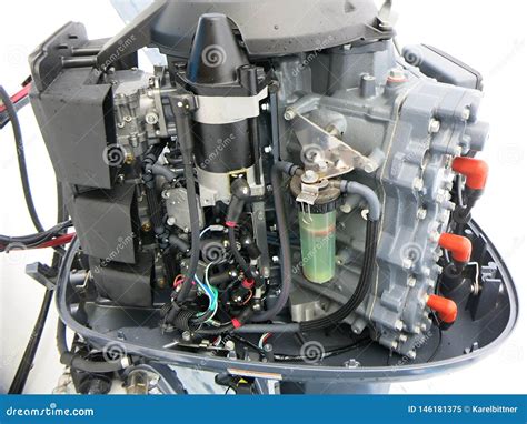 New Outboard Engine Yamaha 200 Hp Stock Image Image Of Design
