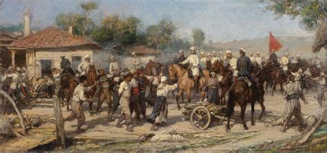 An Episode From The 1877 78 War Russian Troops Liberate A Balkan