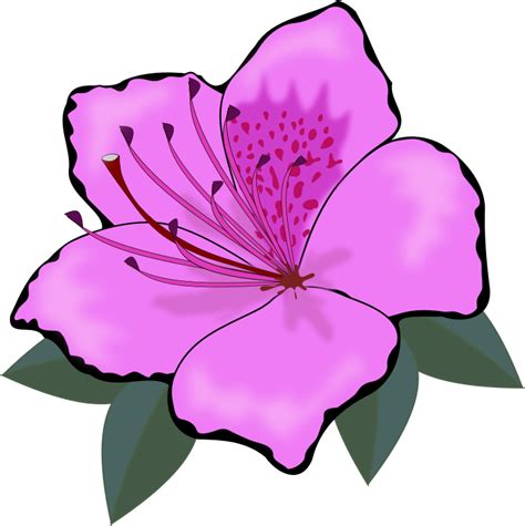 Purple Flower Clip Art Clipart Best