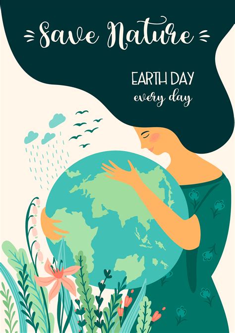 Save Nature Earth Day Vector Template Design Element Vector Art At Vecteezy