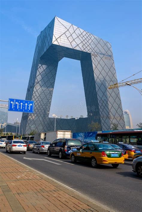 Cctv Headquarters Of Beijing China Editorial Photo Image Of Busy