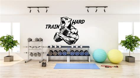 Gym Wall Decal Gym Wall Decor Sport Motivation Workout Wall Etsy