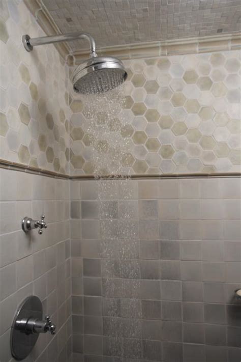 We tiled our bathroom shower with white subway tiles and you can too! Shower Ceiling Tile | NeilTortorella.com