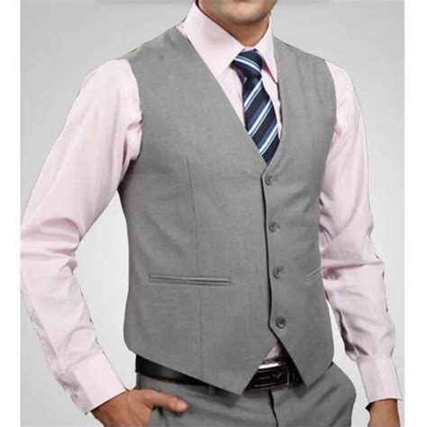 Men Suit Vest Formal Dress Business Solid Slim Fit V Neck Sleeveless